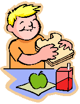 child having lunch
